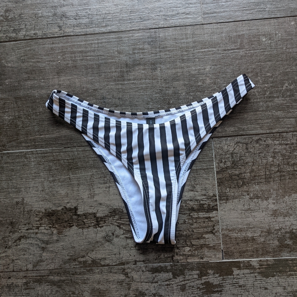 ASOS SOUTH BEACH Pinstripe Bikini Bottom